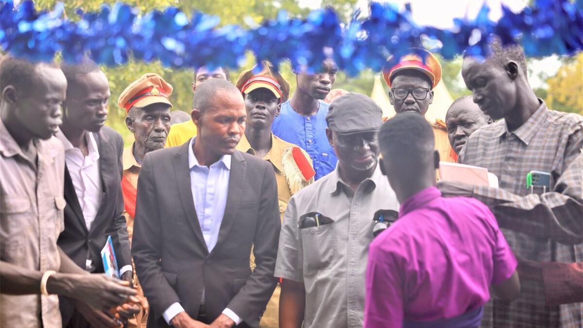 A group of people standing together