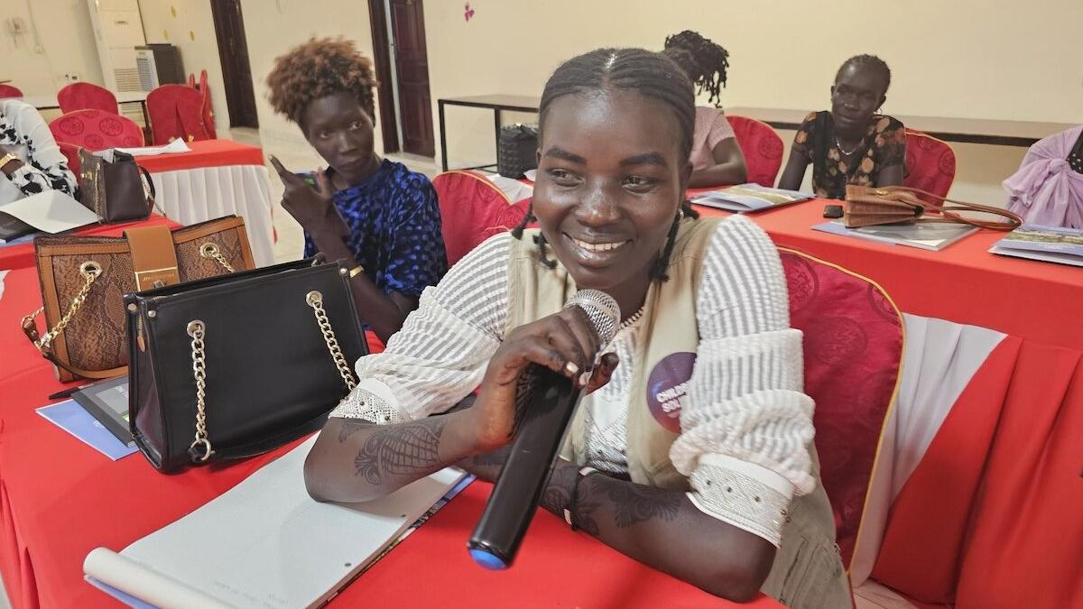Women in Jonglei are gearing up for elections in 2026 by acquiring leadership skills and sharing experiences, like here, during a workshop in Bor.