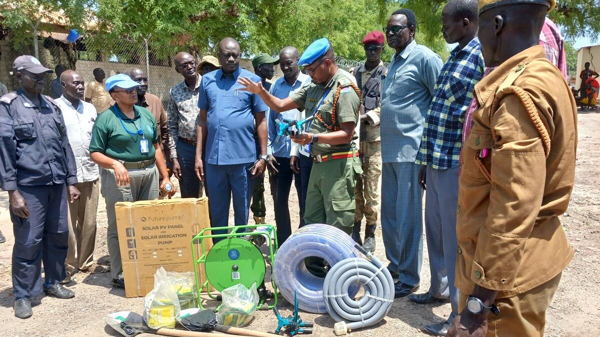 unmiss south sudan corrections green sustainable un united nations environment rice farm conflict prison Pibor prisoner rule of law peacekeeping peacekeepers climate