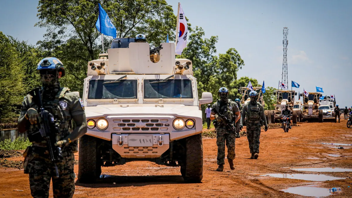 UN Peacekeeping UNMISS South Sudan Korea roads