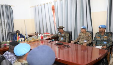 Peace South Sudan UNMISS UN peacekeeping peacekeepers elections constitution Force Commander Visit Pibor Jonglei Tension conflict resolution Lieutenant-General Mohan Subramanian
