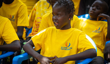 UNMISS protection of civilians children peacekeepers South Sudan peace music orphans education