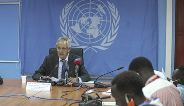 UNMISS Nicholas Haysom Press Conference Juba Protection of Civilians Constitution Election