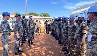 UNMISS temporary base western equatoria tambura ethiopia peace united nations south sudan mohan subramanian india violence un conflict peacekeepers