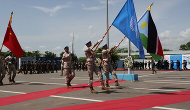 Peace South Sudan UNMISS UN peacekeeping peacekeepers day South Sudan fallen soldiers serving for peace un flag