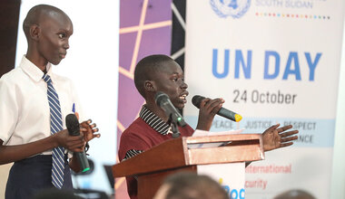 Peace South Sudan UNMISS UN peacekeeping peacekeepers UN Day UN 80 Better Together South Sudan
