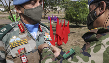 unmiss south sudan force commander india Lieutenant-General Shailesh Tinaikar outgoing departing retiring gender parity merits and flaws