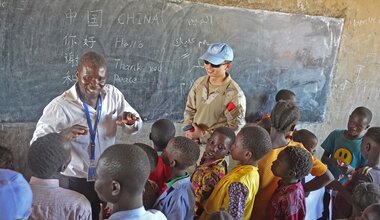 Peace South Sudan UNMISS UN peacekeeping peacekeepers Peace China Chinese protecting civilians