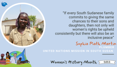 unmiss international women's day plumber lakes south sudan womens history month women peace security