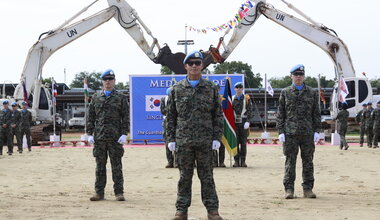 unmiss south sudan jonglei bor south korea peacekeepers un medals engineering troops dykes roads