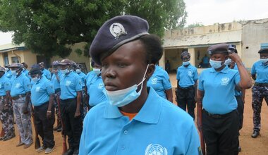 UNMISS UNPOL South Sudan National Police Service police officers women peace security law and order
