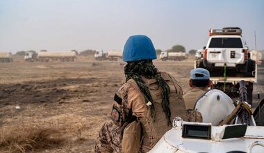 Peace South Sudan UNMISS UN peacekeeping peacekeepers convoys roads supply aid humanitarian assistance mandate