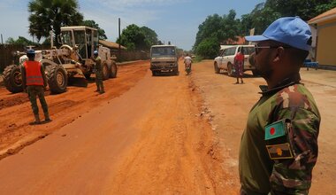unmiss south sudan western equatoria state yambio road repair work economic boost feeder roads agriculture trade