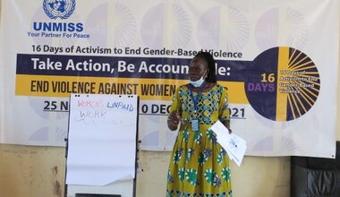 unmiss 16 days of activism women peace security south sudan gender equality tambura volleyball ethiopia un peacekeeping
