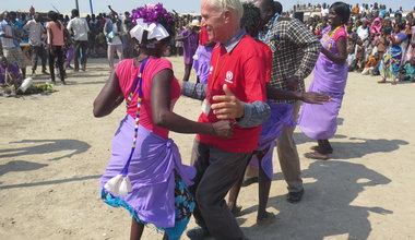 Dancing during Human Rights Day celebrations in the Malakal PoC site UNMISS South Sudan