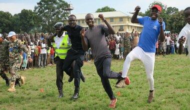 UNMISS UN Day yei united nations humanitarian partners music peace