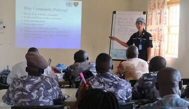UNMISS UNPOL capacity building SSNPS south sudan eastern equatoria torit police rule of law peacekeeping united nations peacekeepers