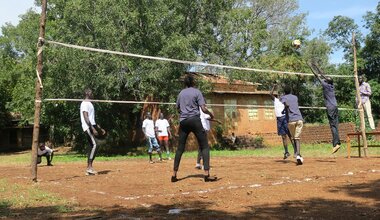 unmiss confidence-building students youth peace security wau bangladesh sports volleyball