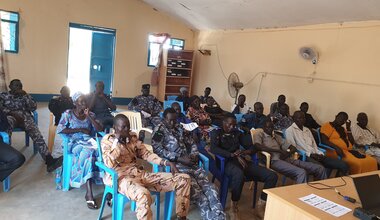 UNMISS UNPOL peacekeepers South Sudan Lakes capacity building training police crime
