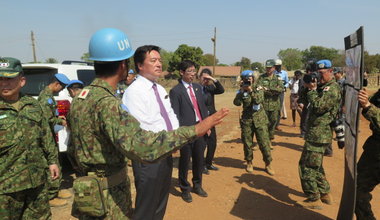 Japanese deputy minister commends renovation of long-dormant university football field