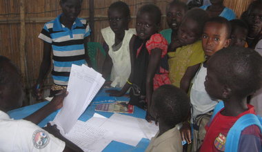 Malakal protection of civilians school UNICEF South Sudan school material