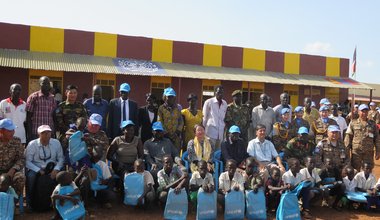 Mongolian Peacekeepers renovate Pariang Primary School