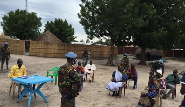unmiss south sudan protection of civilians awareness-raising Bentiu Koch peacekeepers peacekeeping COVID-19 coronavirus