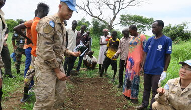 unmiss south sudan western bahr el ghazal wau agriculture cimic food security china vegetables variety