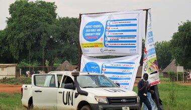 UNMISS strengthens COVID-19 risk communication at and on public gatherings in Eastern Equatoria