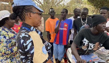 unmiss south sudan northern bahr el ghazal unpol police advisor nigeria protection of civilians capacity building youth vulnerable people