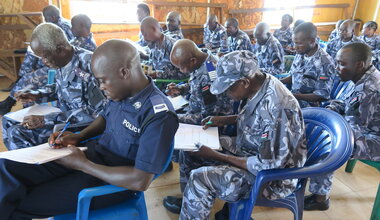 unmiss south sudan western equatoria state tambura unpol training crime investigation women peace security 16 days of activism