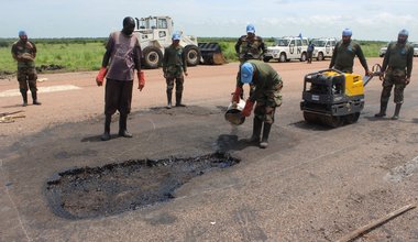 “Long-term impact” of UN peacekeepers emergency repairs at Malakal airport