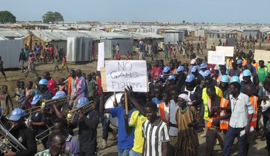 Strong partnership between UNPOl and community curbing criminality in Bentiu PoC site