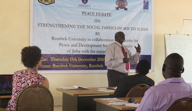 University of Rumbek organizes a debate on strengthening social fabrics amongst South Sudanese