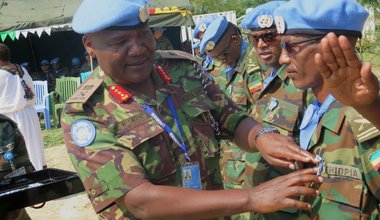 UNMISS Force Commander attends Ethiopian medal ceremony in Bor
