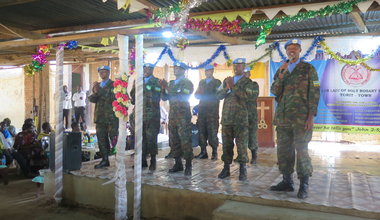 UNMISS Torit celebrates Christmas with carols for peace with inter-faith communities