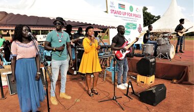 unmiss stand up for peace concert music united nations peace reconciliation south sudan yambio