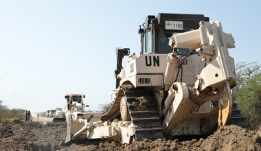 unmiss south korea peace roads engineers development protection of civilians bor Jonglei south sudan peacekeepers united nations UN peacekeeping 