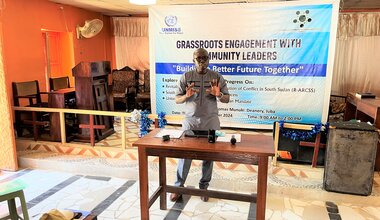 Peace South Sudan UNMISS UN peacekeeping peacekeepers grassroots civic engagement building better future together