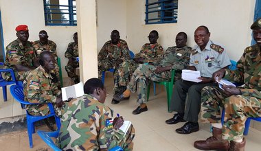 UNMISS provides human rights training to South Sudanese army officers in Maridi