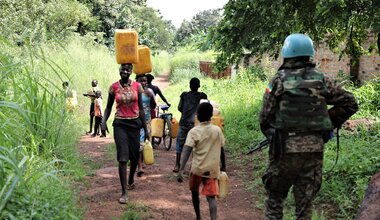 unmiss south sudan western equatoria state tambura idps protection of civilians peacekeepers escort fetching water reduced violence