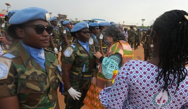 unmiss south sudan unity state ghana contingent peacekeepers un medals bentiu protection of civilians outstanding service outreach activities