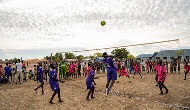 unmiss south sudan unity state bentiu internally displaced persons camp sports for peace unity reconciliation