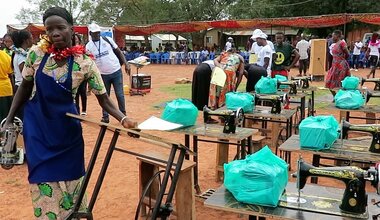 unmiss south sudan western equatoria state tambura vocational livelihood skills training youth peace incomes employment