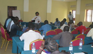 Yei youth groups explore ways to end hate speech and local conflict at an UNMISS-led youth forum