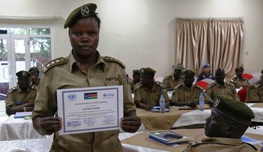 unmiss rule of law prison service wardens corrections officers south sudan training gender sgbv community policing case management women