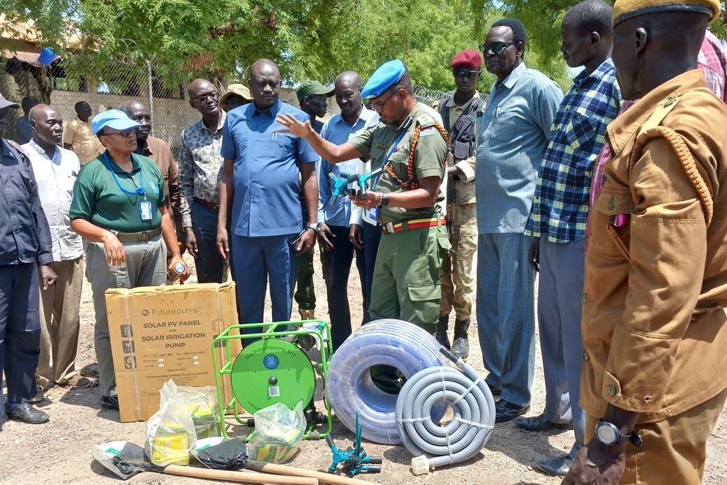 unmiss south sudan corrections green sustainable un united nations environment rice farm conflict prison Pibor prisoner rule of law peacekeeping peacekeepers climate