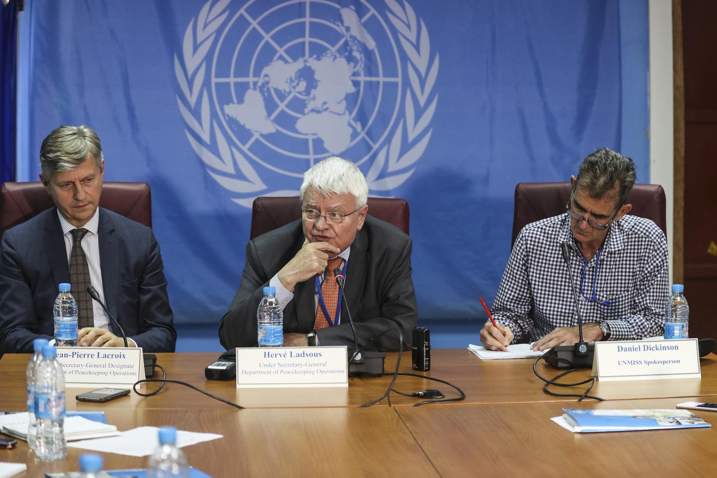Near Verbatim transcript of press conference by USG Hervé Ladsous | UNMISS