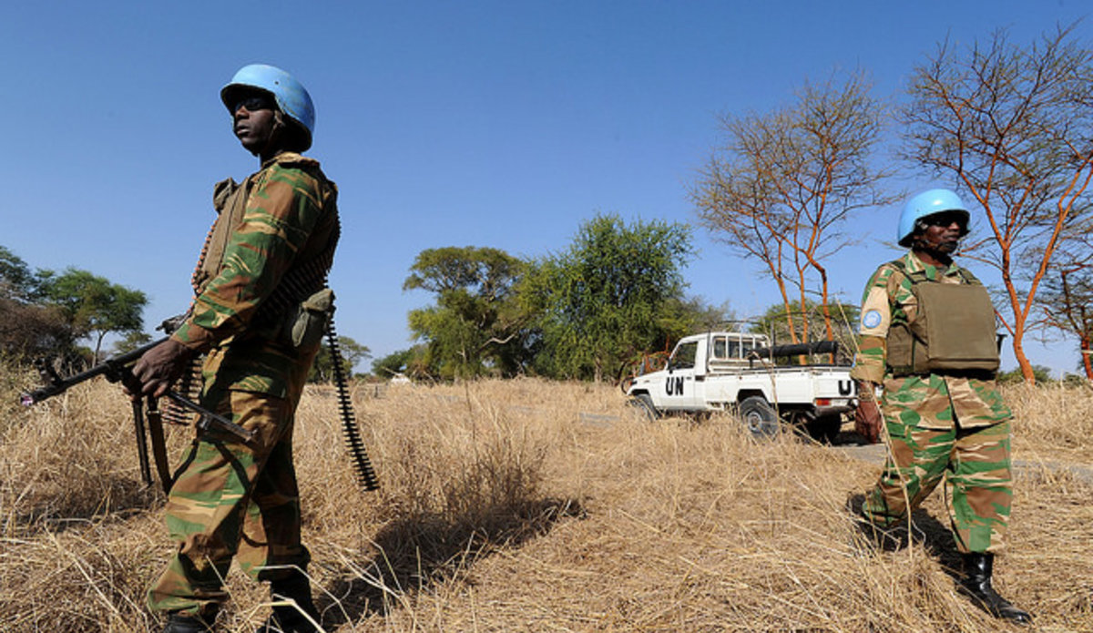 UN Peacekeepers on patrol