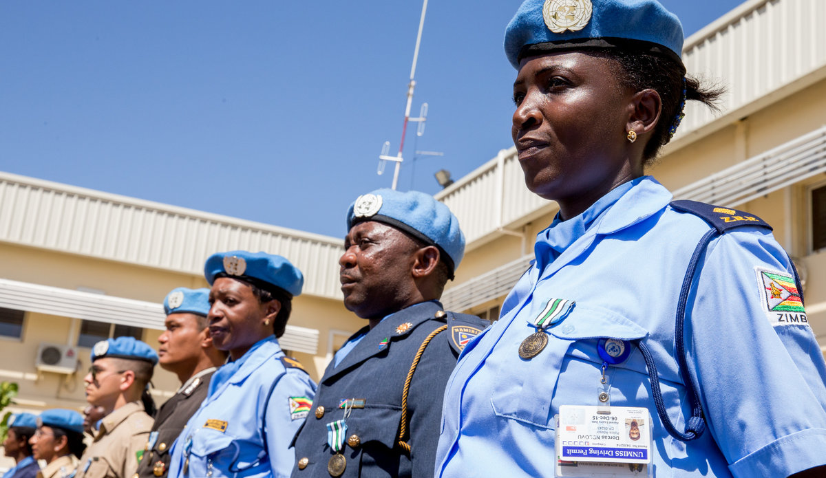 UNMISS Peacekeepers in formation